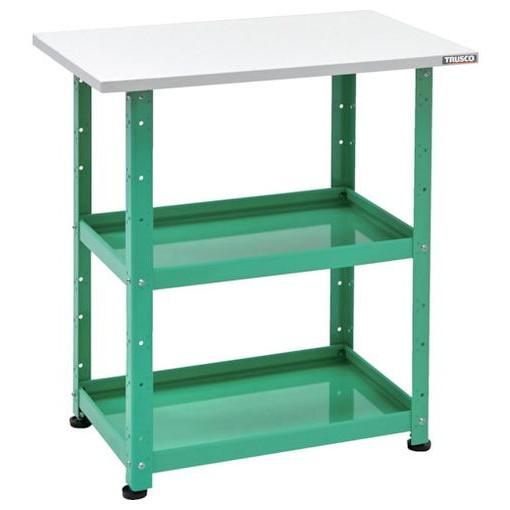 TRUSCO 小型物品棚 バーディワゴン固定型 600X400 3段 ヤンググリーン BDWR963YG 物流 保管用品 物流 保管用品 ツールワゴン スチール製ワゴン 代引不可 トラスコ中山 TRUSCO 小型物品棚 バーディワゴン固定型 600X400 天板付
