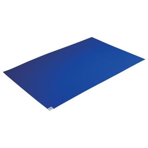 TRUSCO 抗菌粘着クリーンマット 600X900MM ブルー 1シート 60枚入 CMKK60906B 清掃 衛生用品 清掃 衛生用品 床材用品 クリーンマット(代引不可)【送料無料】