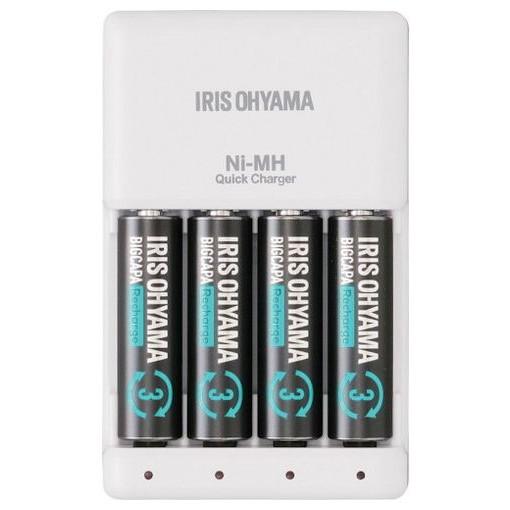 IRIS 578040 ビックキャパ リチャージ 急速充電器セット 単3型4個付 BCRSQC3MH4S オフィス 住設用品 オフィス 住設用品 オフィス備品 電池(代引不可)
