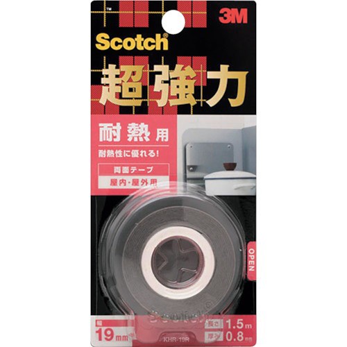 3M スコッチ 超強力両面テープ 耐熱用 19mm×1.5m(代引不可)