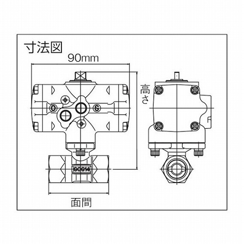 ハマイ ステンレス製空圧自動ボールバルブ ハマイ LAS10715RC 工事 照明用品 管工機材 バルブ(代引不可)【送料無料】
