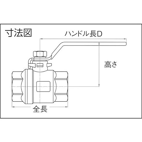ハマイ ステンレス製フルボアボールバルブ(レバー) ハマイ FST0125RC 工事 照明用品 管工機材 バルブ(代引不可)【送料無料】_1