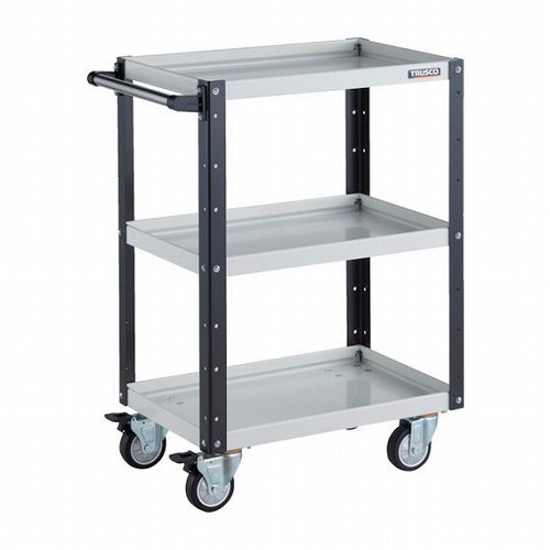 (直送)TRUSCO 854-9300 DLWS-A963U-W ツールワゴン ドルフィン 高サ調節式 W600 ウレタン車輪 ホワイト 8549300 TRUSCO⁄トラスコ中山 ツールワゴンドルフィン 高さ調節式 ホワイト600