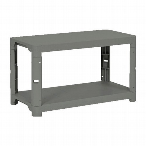 TRUSCO プラ棚 高サ515-2段タイプ コーナーキャップ4個付 アーセナルグレー TRUSCO TPT1342CDG 物流 保管用品 物品棚 プラスチック棚(代引不可)【送料無料】の通販は