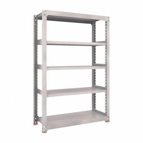TRUSCO M3型中量棚 1800X571XH2400 4段 単体 免震樹脂ベース付 ネオグレー TRUSCO M38664SFC 物流 保管用品 物品棚 中量棚(代引不可)【送料無料】