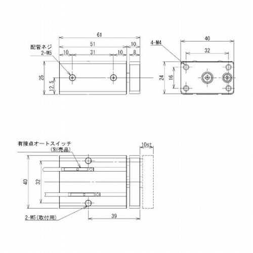 アインツ ミニコンテナシリンダー・複動型 アインツ NCONM30W メカトロ部品 軸受 駆動機器 伝導部品 ロボットハンド用パーツ(代引不可)【送料無料】
