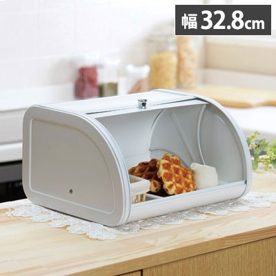 SALUS セイラス ブレッドケース ショート ホワイト 白 パンケース 食パン入れ 調味料ラック スパイスラック 小物入れ 紅茶 コーヒー 収納ケース 北欧 おしゃれ 佐藤金属興業【送料無料】の通販は