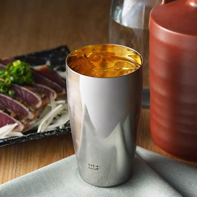 磨き屋シンジケート ビアタンブラー400ml 内面金メッキ仕上げ 日本製 ステンレス製 ギフト 誕生日 父の日 お祝い ビール ヨシカワ 燕三条 Yoshikawa【送料無料】の通販は