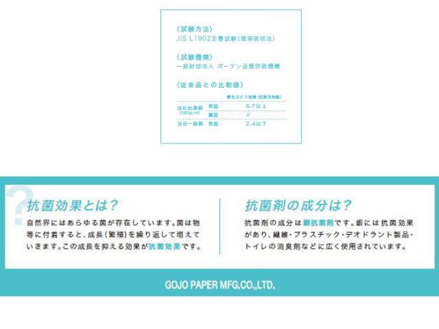 コピー用紙 抗菌 名刺用 400枚入り 抗菌名刺用紙 190gm2 200μ A3サイズ 400枚 抗菌紙 銀抗菌剤 銀イオン 細菌 ウイルス 対策(代引不可)_2