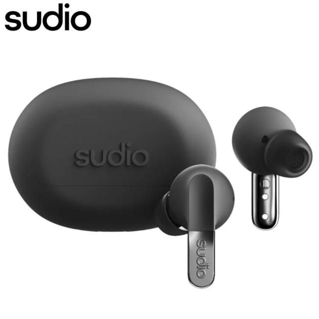 【国内正規品】 sudio N3 Pro カナル型完全ワイヤレスイヤホン Bluetooth マルチポイント アクティブノイズキャンセリング SBC 防水 IPX4 マイク 音声アシスタント コンパクト 北欧 おしゃれ ブラック【送料無料】
