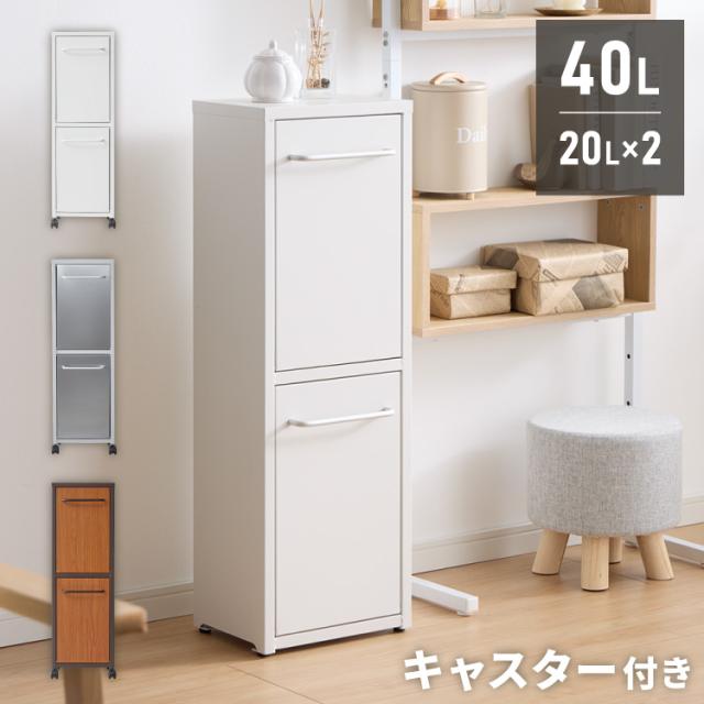 ダストストッカー大2小3空き缶ゴミ分別木目未使用