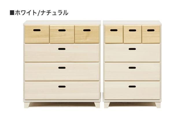 チェスト 幅57cm 高さ81cm 【国産  大川家具  完成品】 無垢材 収納 タンス 桐材 日本製 木製 衣類 (代引不可)【送料無料】_3
