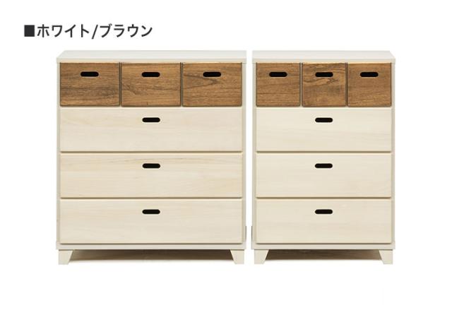 チェスト 幅57cm 高さ81cm 【国産  大川家具  完成品】 無垢材 収納 タンス 桐材 日本製 木製 衣類 (代引不可)【送料無料】_4