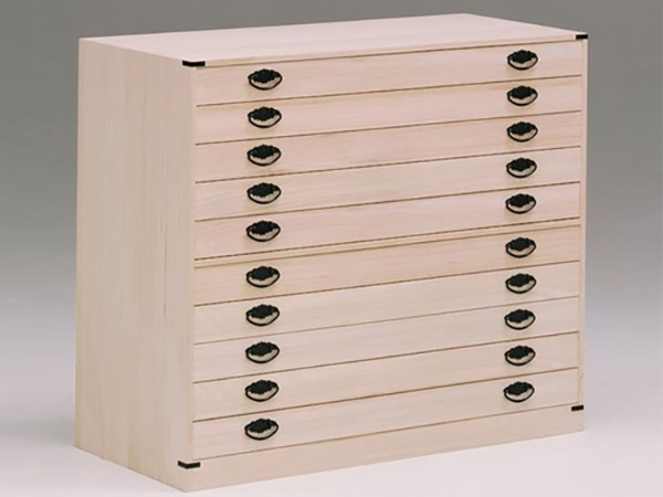 桐チェスト チェスト 幅100cm 桐 小袖 【大川家具 完成品 日本製】 10段 収納 国産 タンス(代引不可)【送料無料】