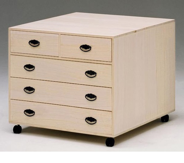 桐チェスト チェスト 幅75cm 桐 押入 【大川家具 完成品 日本製】 4段 収納 国産 タンス(代引不可)【送料無料】_1