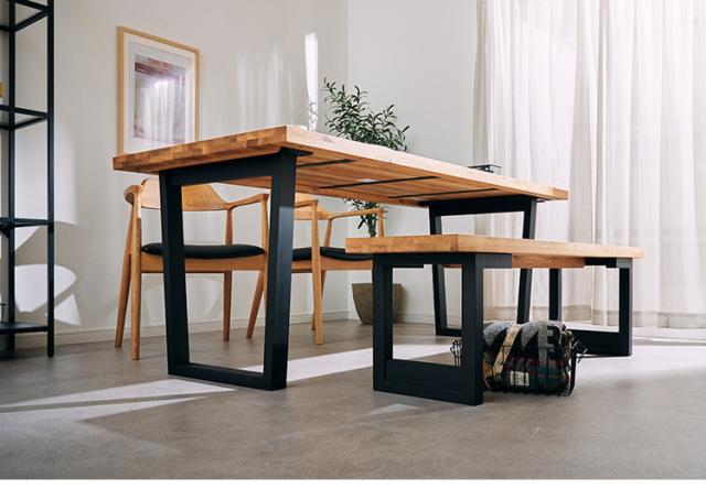 ダイニングセット 4人掛け 4点セット 幅150 オーク無垢材 ベンチ