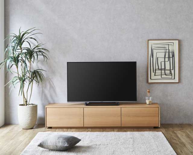 テレビ台 幅180cm テレビボード 天然木 完成品 収納付き ローボード