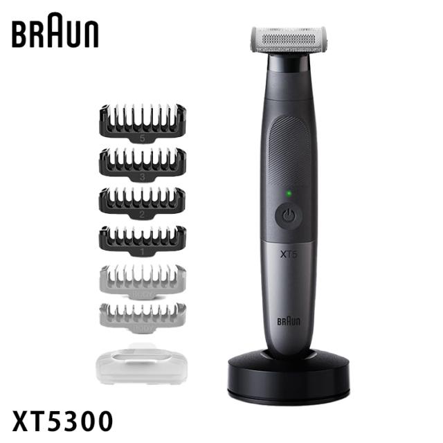 BRAUN ブラウン ボディ&フェイスグルーマー PRO X 充電式 電動 ひげ剃り シェービング ムダ毛処理 トリミング 全身 アタッチメント 防水 XT5300【送料無料】