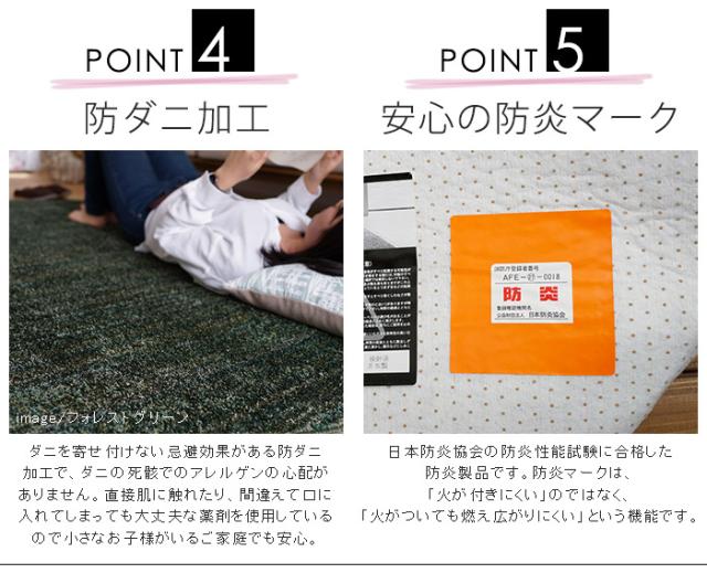 【日本製】 ラグマット LUSTRE 200x250cm 長方形 ラグ マット カーペット 無地 シンプル 防音 防ダニ 床暖 ホットカーペット(代引不可)【_4