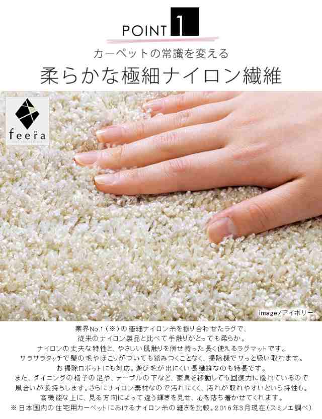 日本製】 ラグマット LUSTRE 140x200cm 楕円形 ラグ マット カーペット