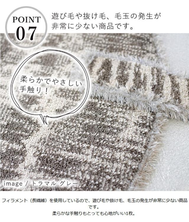 日本製 ラグマット 42×60cm トラマル・ブチマル Tora&amp;Buchi 玄関マット 長方形 カーペット 消臭 防ダニ すべり止め(代引不可)【送料無料_15
