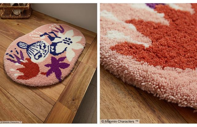 マット 日本製 55×75cm ムーミン MOOMIN KOBANA mat コバナ マット 玄関マット ラグマット 防ダニ 北欧 おしゃれ(代引不可)【送料無料】_1