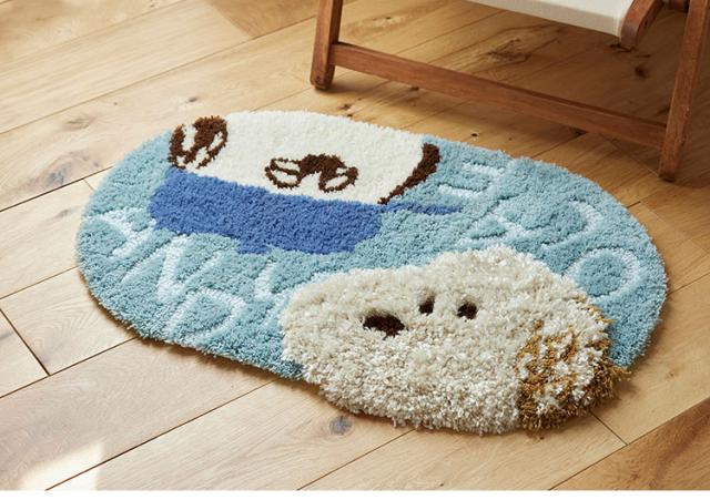 マット 日本製 45×70cm スヌーピー SNOOPY Andy and Olaf MAT アンディ&オラフ マット 玄関マット ラグマット 防ダニ 北欧 おしゃれ(代引不可)【送料無料】_1