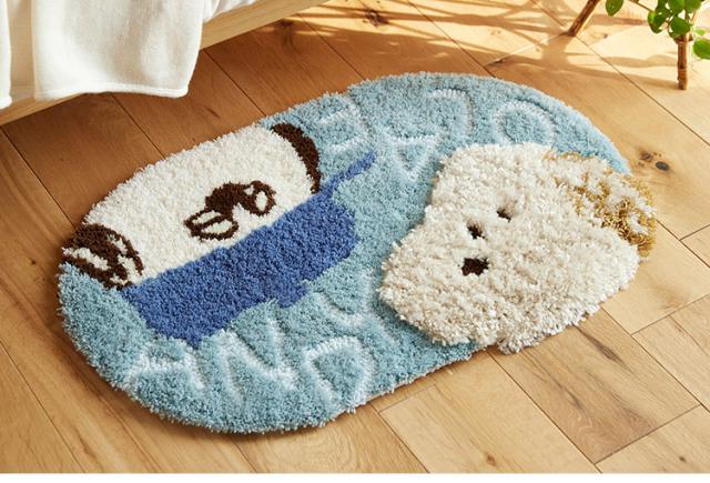 マット 日本製 45×70cm スヌーピー SNOOPY Andy and Olaf MAT アンディ&オラフ マット 玄関マット ラグマット 防ダニ 北欧 おしゃれ(代引不可)【送料無料】_4