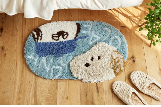 マット 日本製 45×70cm スヌーピー SNOOPY Andy and Olaf MAT アンディ&オラフ マット 玄関マット ラグマット 防ダニ 北欧 おしゃれ(代引不可)【送料無料】_5
