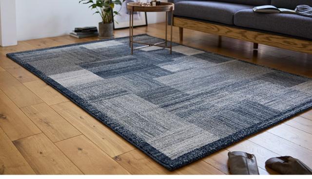 ラグ ブレア 140×200cm ラグマット おしゃれ パイル 家庭用 子ども ペット カーペット 絨毯 ブルーグリーン 長方形 リビング ダイニング フローリング 模様替え 新生活(代引不可)【送料無料】_3