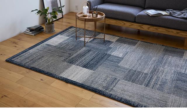 ラグ ブレア 140×200cm ラグマット おしゃれ パイル 家庭用 子ども ペット カーペット 絨毯 ブルーグリーン 長方形 リビング ダイニング フローリング 模様替え 新生活(代引不可)【送料無料】_4