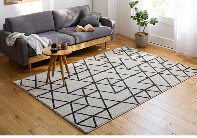 ラグ グラッド 200×250cm ラグマット おしゃれ パイル 家庭用 子ども ペット カーペット 絨毯 ブラウン 長方形 リビング ダイニング フローリング 模様替え 新生活(代引不可)【送料無料】_1