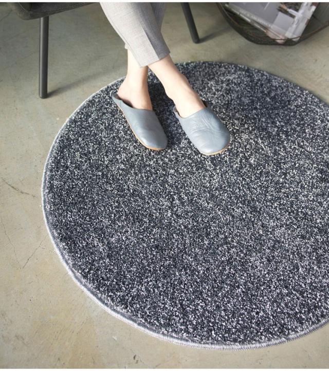 ラグ ルネ 90×90cm カーペット 国産 日本製 ラグマット リビング ペット シンプル 防炎 消臭 床暖対応 ホットカーペット形 丸型 遊び毛防止 ベージュ ブルー ブルーグレー モーヴ オリーブ(代引不可)【送料無料】_7