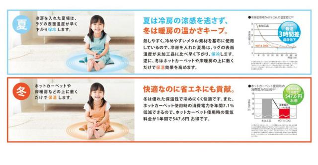 ラグ パヴェ 190×240cm カーペット 国産 日本製 ラグマット リビング シンプル 北欧 防ダニ 滑り止め付 保温 保冷 床暖対応 ホットカーペット対応 遊び毛防止 ベージュ ネイビー 新生活(代引不可)【送料無料】_5