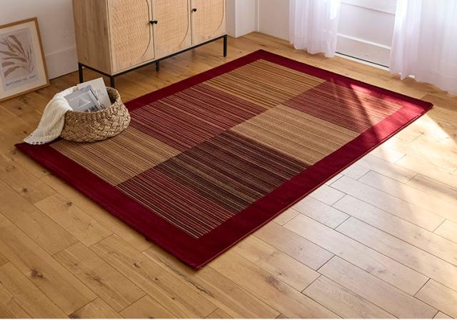 ラグ レゾン 160×230cm ラグマット トルコ製 おしゃれ パイル 家庭用 子ども ペット カーペット 絨毯 ブラック レッド 長方形 リビング ダイニング フローリング 模様替え 新生活(代引不可)【送料無料】_1