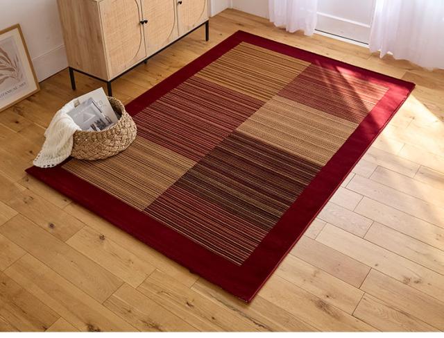 ラグ レゾン 160×230cm ラグマット トルコ製 おしゃれ パイル 家庭用 子ども ペット カーペット 絨毯 ブラック レッド 長方形 リビング ダイニング フローリング 模様替え 新生活(代引不可)【送料無料】_4