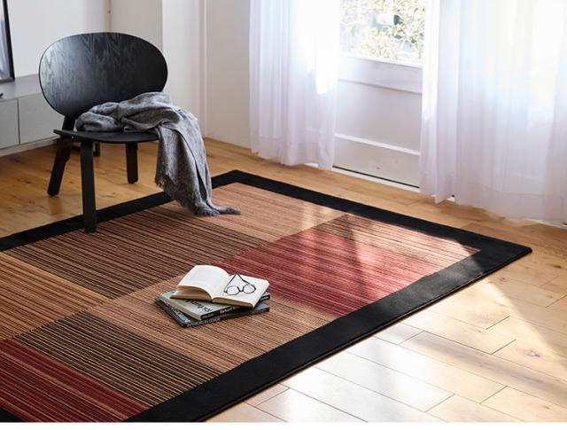 ラグ レゾン 160×230cm ラグマット トルコ製 おしゃれ パイル 家庭用 子ども ペット カーペット 絨毯 ブラック レッド 長方形 リビング ダイニング フローリング 模様替え 新生活(代引不可)【送料無料】_8