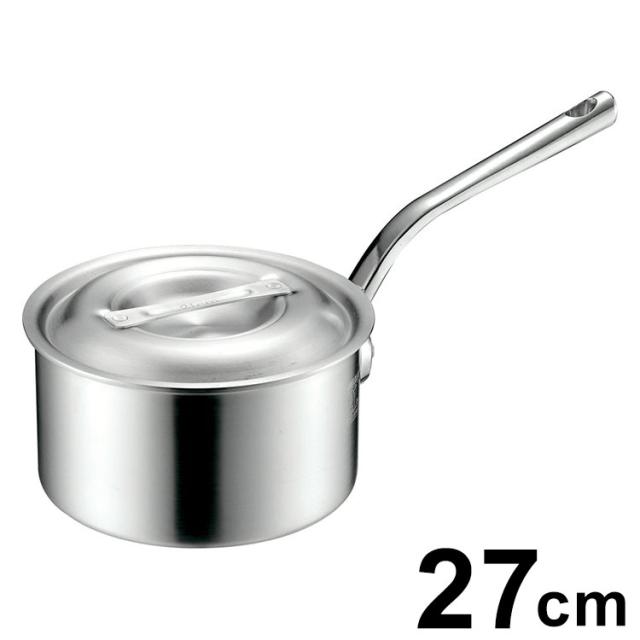 MTI プロガスト アルミ深型片手鍋 27cm 目盛付 目盛り メモリ 業務用 業務用仕様 MTIシリーズ エムテートリマツ【送料無料】