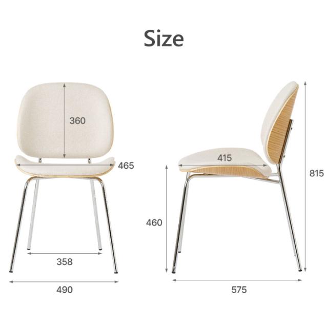 roomnhome ダイニングチェア おしゃれ ジャクソンベントウッドチェア 【リコメン堂限定】背もたれ ミッドセンチュリー 高級インテリア 韓国 インテリア チェア 北欧(代引不可)【送料無料】_2