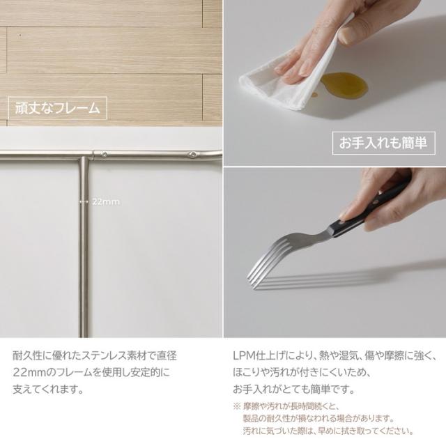 roomnhome ステンレス デスク バルト 幅120 奥行60 4人掛け スチール ミッドセンチュリー 120×60cm リビング ダイニング パソコンデスク つくえ 机 デスク テーブル 丈夫【送料無料】_11