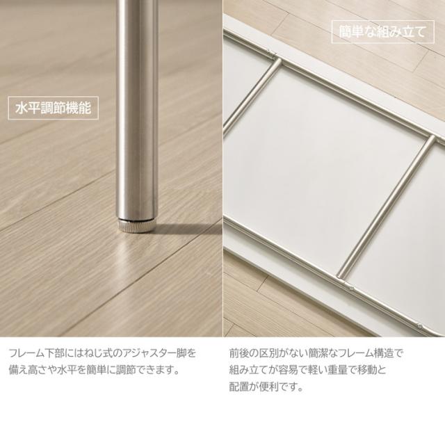 roomnhome ステンレス デスク バルト 幅120 奥行60 4人掛け スチール ミッドセンチュリー 120×60cm リビング ダイニング パソコンデスク つくえ 机 デスク テーブル 丈夫【送料無料】_13