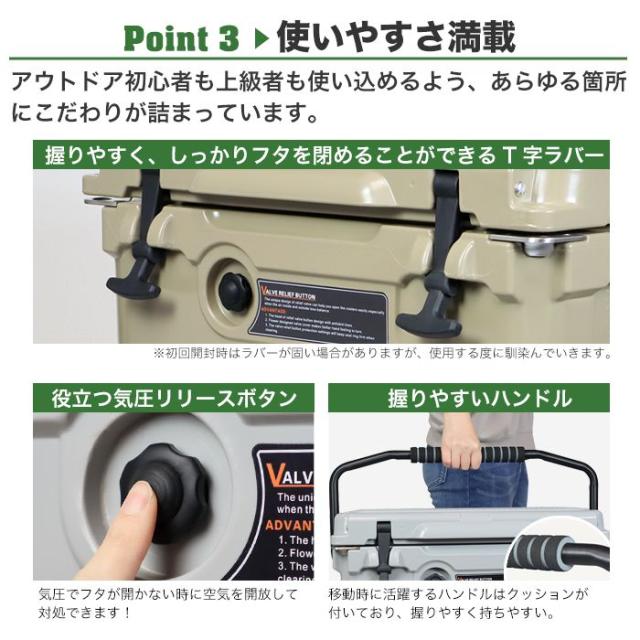 クーラーボックス 18.9L ハードクーラーボックス クーラーBOX クーラーバッグ 頑丈 密閉 断熱 保冷 ボックス アウトドア BBQ キャンプ 釣り(代引不可)【送料無料】