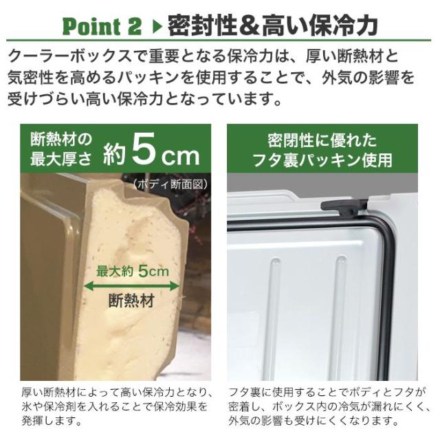 クーラーボックス 42.5L ハードクーラーボックス クーラーBOX クーラーバッグ 頑丈 密閉 断熱 保冷 ボックス アウトドア BBQ キャンプ 釣り(代引不可)【送料無料】