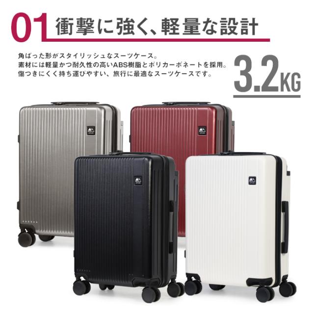 スーツケース Sサイズ 40L ポリカーボネート TSAロック キャリーケース