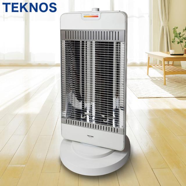 テクノス シーズヒーター 1200W パワーモニター ホワイト 冬