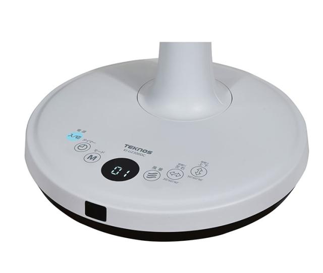 TEKNOS テクノス フルリモコンリビング扇 DC 23cm 扇風機 ファン フラットガード 3D立体 上下左右自動首振り オン/オフタイマー 7枚羽根 静音 省エネ リズム風 おやすみ風 KI-U2300DC【送料無料】_3