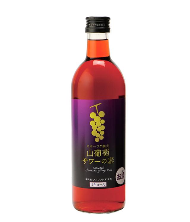 オホーツク 網走 山葡萄サワーの素 1ケース 500ml 12本 リキュール サワー ブドウサワー 網走ビール 北海道 網走 クラフトビール 日本 国産 瓶 炭酸 チューハイ(代引不可)【送料無料】 その他果実系