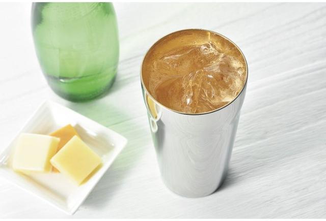 日本製 燕三条 ダブルタンブラー300ml (内面金メッキ仕上げ)(代引不可)【送料無料】_1