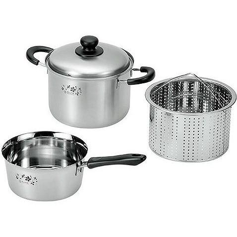 日本製 燕三条 そそぎやすい鍋18cm&amp;パスタポット20cm(代引不可)【送料無料】