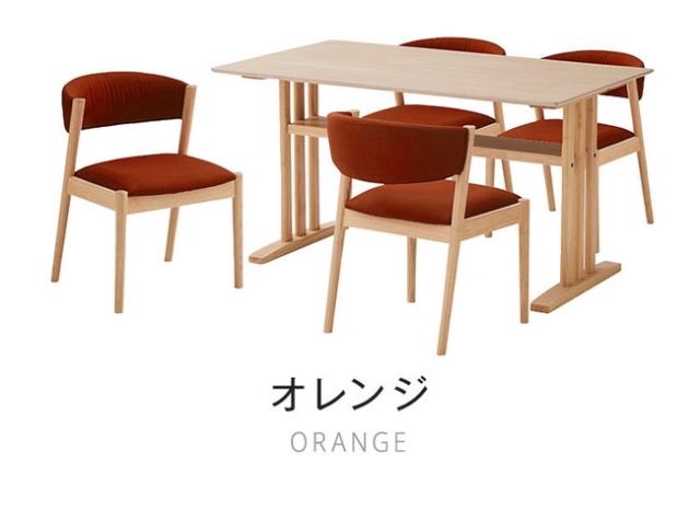 ダイニングセット 5点 4人掛け ワッフル テーブル幅135cm チェア4脚 【開梱設置付き】 ダイニングテーブル オーク 突板 天然木 チェア 木製 北欧 モダン おしゃれ 食卓セット 椅子 インテリア(代引不可)【送料無料】_6